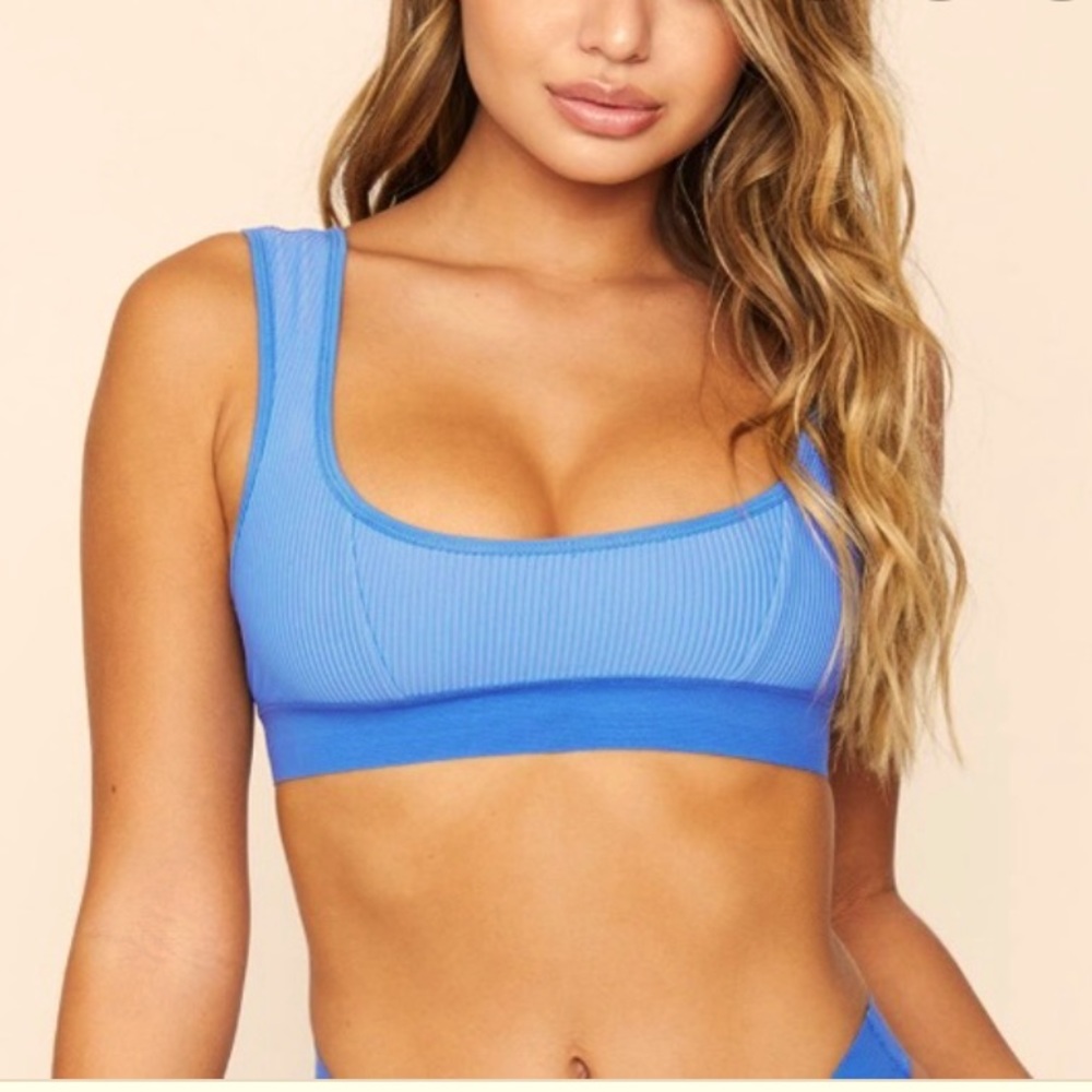 Frankies Drew top in Marine blue